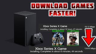 How to download games faster on the Xbox Series X!