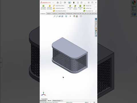 Make Stunning Honeycomb Mesh Grills in #solidworks #shorts | Master CAD Studio  #howto #3ddesign
