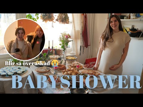 GRAVID VECKA 36 - Blir överraskad med en BABYSHOWER!!