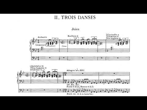 Jehan Alain - Trois Danses (Score video)