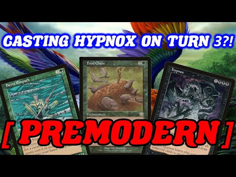 CASTING HYPNOX ON TURN 3! Premodern Golgari Food Chain Combo MTG