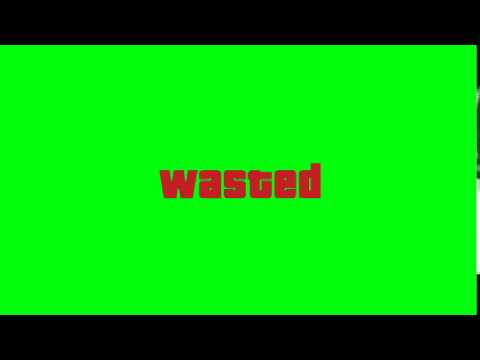 GTA 5 Wasted + sound effect (green screen)