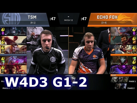 Echo Fox vs TSM Game 2 | S7 NA LCS Spring 2017 Week 4 Day 3 | FOX vs TSM G2 W4D3 1080p