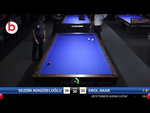 SEZGİN ADIGÜZELOĞLU & EROL AKAR Bilardo Maçı - 2019 TÜRKİYE KUPASI 3.ETAP-FİNAL 1/8