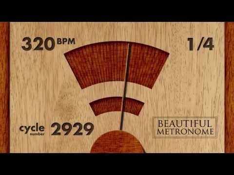 320 BPM 1/4 Wood Metronome HD