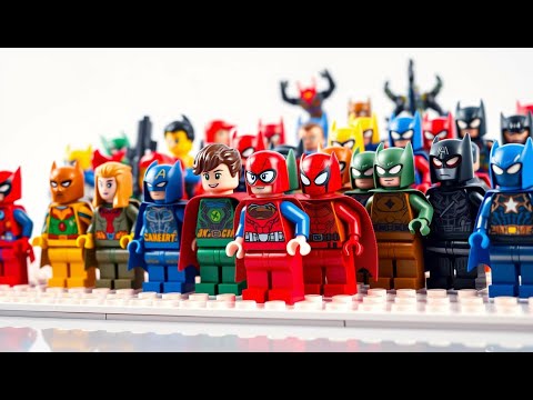 LEGO Superhero Minifigures ASMR: Building a Perfect Display Stand
