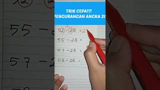 Download lagu TRIK CEPAT PENGURANGAN ANGKA 28 | #shorts mp3