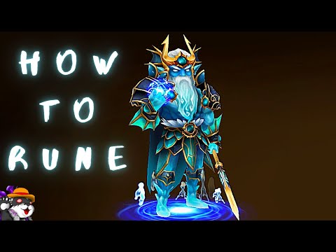 HOW TO RUNE the Water Sea Emperor (POSEIDON) and HOW TO COUNTER | Summoners War
