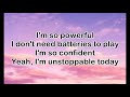 Sia-Unstopable (lyrics)