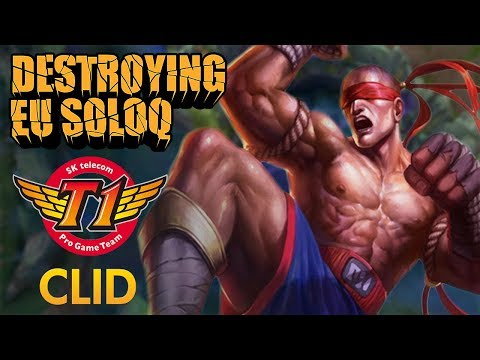 Destroying EU SoloQ: SKT T1 Clid - Lee Sin Jungle - KDA 13/1/9
