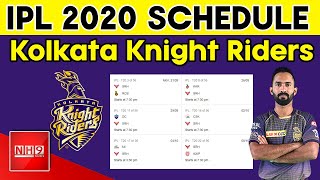 IPL at UAE: KKR IPL 2020 Fixtures: Full schedule, Dates, Timings & Venues || Kreeda Prapancham