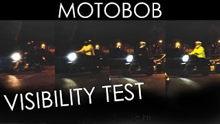 Motorcycle Gear Visibility Test: White/Black/High-Vis Helmets &amp; Jackets