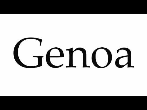 How to Pronounce Genoa