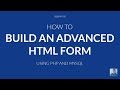 How to Build an Advanced HTML Form Using PHP ...