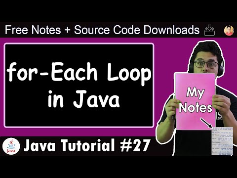 Java Tutorial For Each Loop in Java