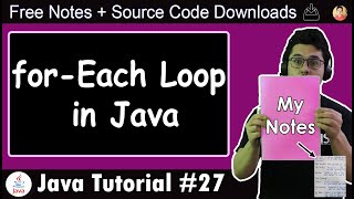 Java Tutorial: For Each Loop in Java