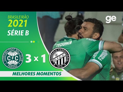 Gols e lances de Coritiba x Operário