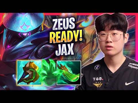 ZEUS IS READY TO PLAY JAX! - T1 Zeus Plays Jax TOP vs Gragas! | Season 2023