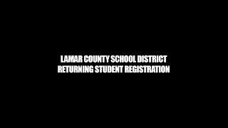 Returning Student Registration 2020