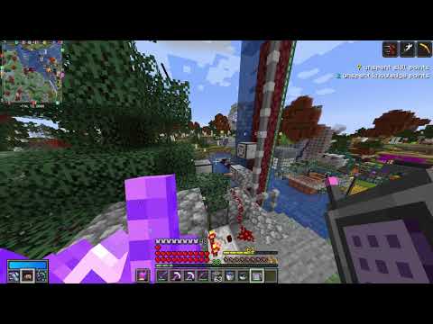 Vault Hunters 1.18: Tree leaves farming with modular routers (Minecraft)