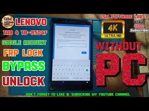 Lenovo Tab 4  FRP Bypass || How to Lenovo Tab 4 TB-8504F FRP Unlock At Home Without PC
