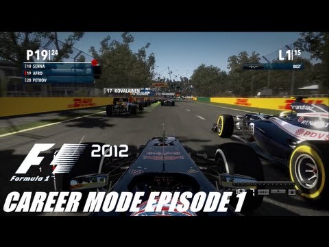 F1 2012 Career Mode Walkthrough Episode 1 | Australian Grand Prix