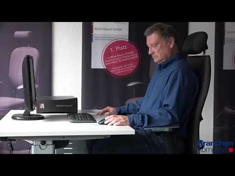 Wie stelle ich die Armlehne eines Bürostuhls richtig ein?