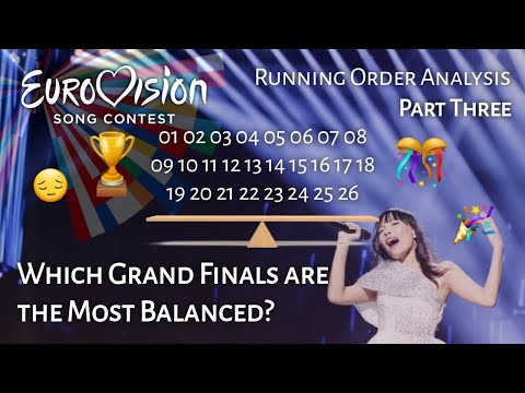 Which Eurovision Grand Final Running Orders are the Most Balanced? (Part Three)