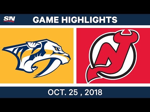 NHL Highlights | Predators vs. Devils - Oct. 25, 2018