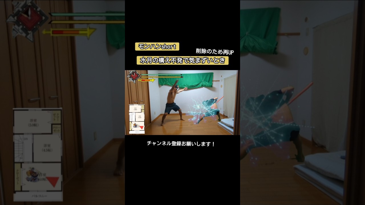 【モンハン】水月の構え不発で気まずいとき（再UP） monsterhunter #モンハン