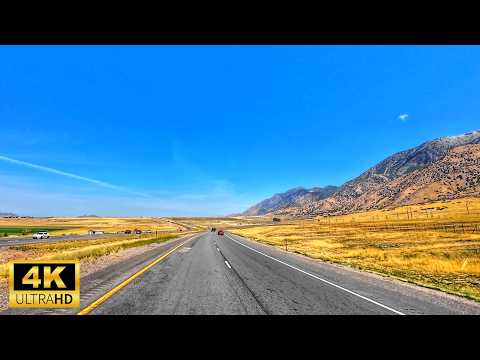 Stunning Road Trip: St. George to Salt Lake City, Utah - Scenic Driving Tour - 4K
