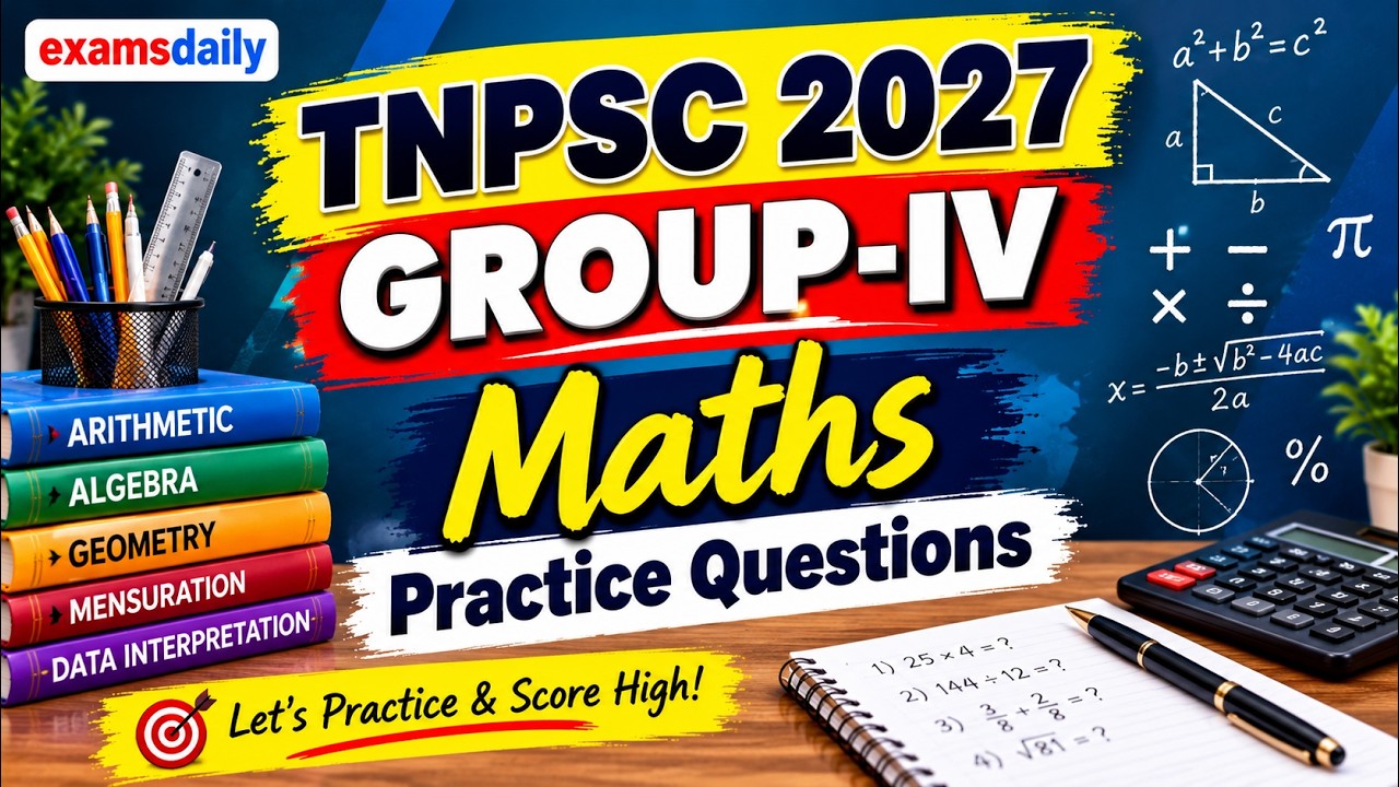TNPSC 2027 - Group IV | MAths |   Aptitude and Reasoning   Previous Year Questions   Discussion
