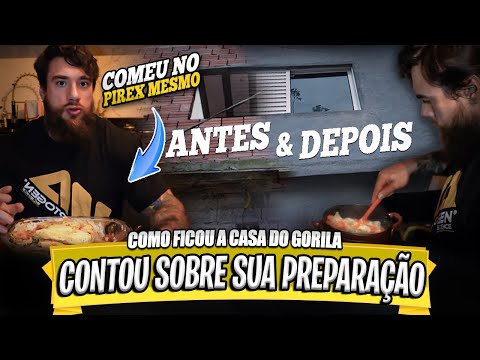 PREPARAÇÃO E DIETA DO JÚLIO GORILA | MOSTROU A CASA NOVA