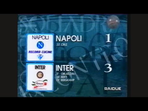 1994-95 (30^ - 07-05-1995) Napoli-INTER 1-3 [Orlandini,Cruz,Berti,Bergkamp] DomenicaSprint Rai2