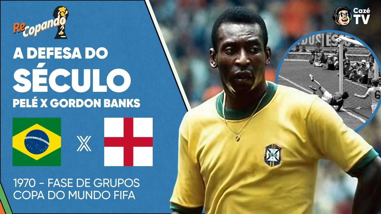 AO VIVO: RELEMBRE BRASIL X INGLATERRA NA COPA DO MUNDO FIFA 1970 | RECOPANDO