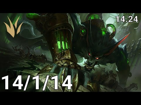 Warwick Jungle vs Kayn - EUW diamond | Patch 14.24