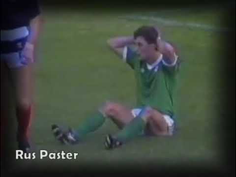 EURO-1988. Qualifiers. Group 7. Ireland - Scotland. Highlights.