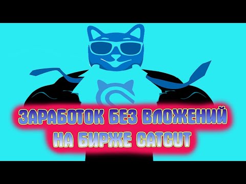 ЗАРАБОТОК ДЕНЕГ БЕЗ ВЛОЖЕНИЙ НА БИРЖЕ CATCUT+ВЫВОД СРЕДСТВ