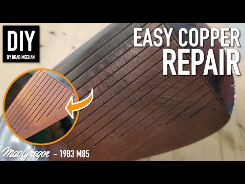 1983 MacGregor M85 Colokrom Brush Copper Electroplating Restoration - DIY Golf Club Restoration