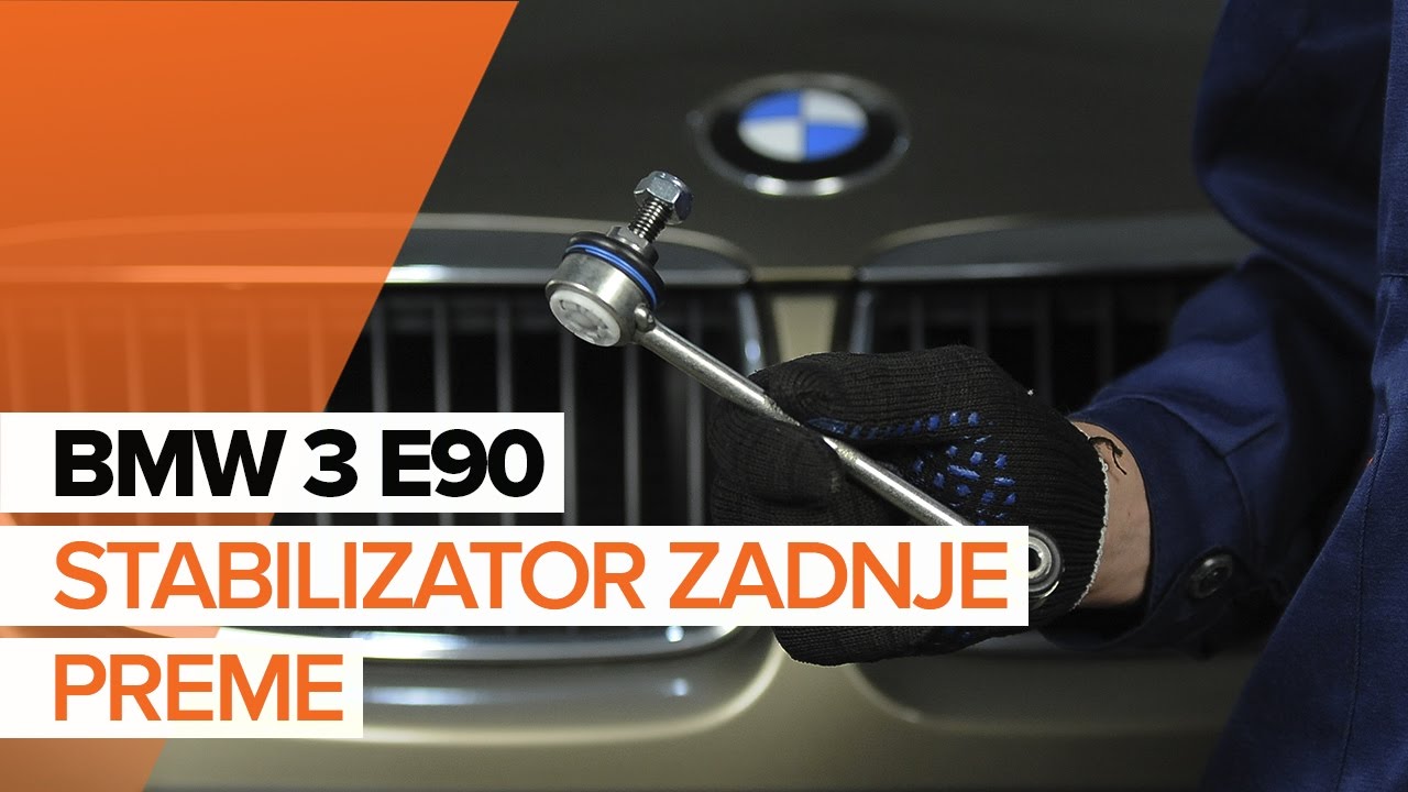 Kako zamenjati avtodel končnik stabilizatorja zadaj na avtu BMW E90 – vodnik menjave