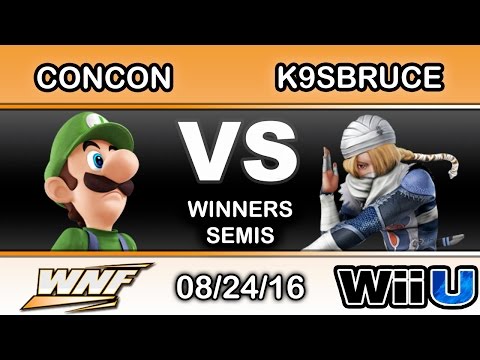 WNF 3.4 - SS | Mr. ConCon (Luigi) Vs. NIPS | K9sBruce (Sheik) Winners Semis - Smash Wii U