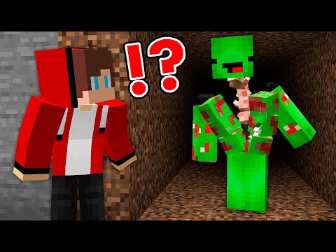 JJ and Mikey discover cursed Mikey in Minecraft