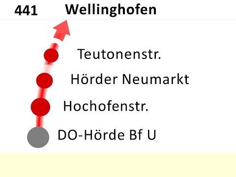 DSW21 Ansagen Bus 441 Hörde - Wellinghofen