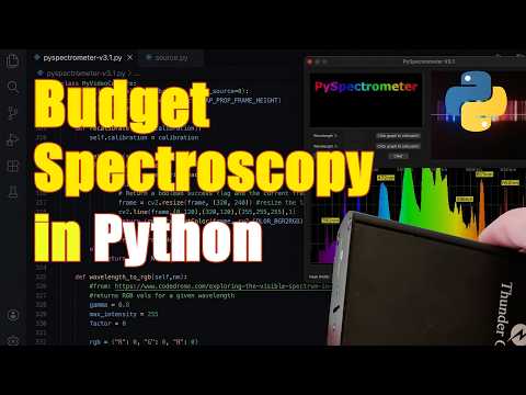 Budget Spectroscopy With Python Programming Data Science