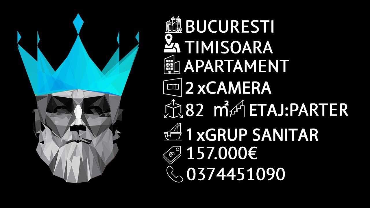 Tur video TImisoara | 2 Camere | Centrala | AC | Parcare | Partial Mobilat 