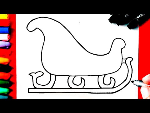 COMMENT DESSINER TRAINEAU DU PERE NOEL - FACILE FACILE