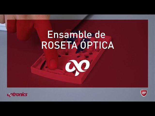 Ensamble de roseta óptica para FTTH 