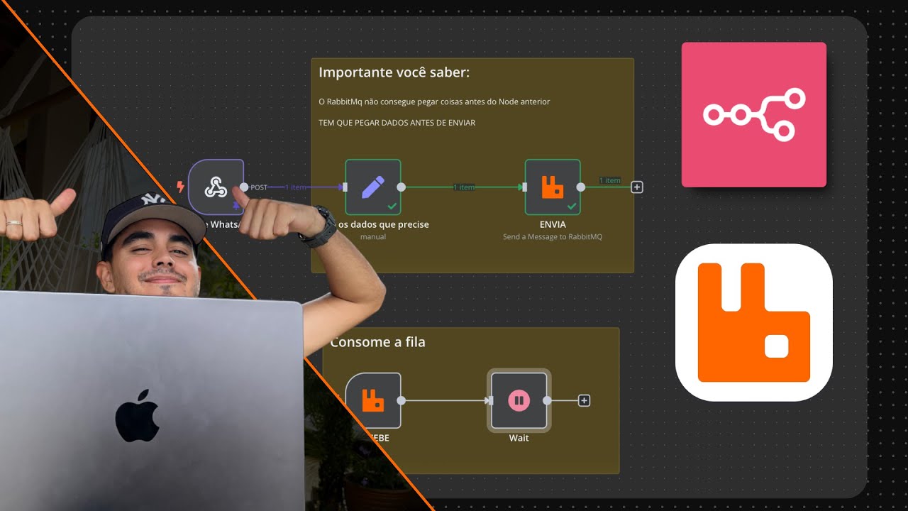 Como usar o RabbitMq no n8n - Erro em Workflow não será mais problema! (Automação essencial)