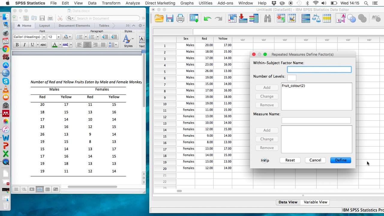 Two-way mixed ANOVA on SPSS