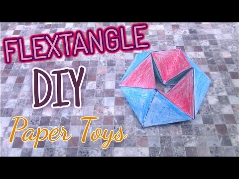 DIY- Flextangle Paper Toys for Kids easy Origami Happy Toys Center
